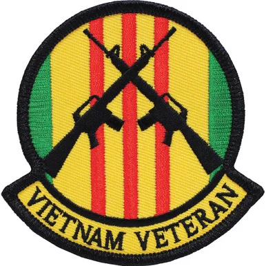 Vietnam Veteran Crossed Guns Patch PM1132 (M025) - Eagle Emblems