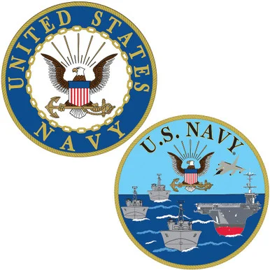 USN Ships Challenge Coin CH1331 (CK019) - Eagle Emblems