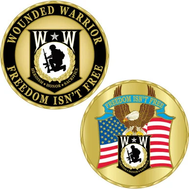 Wounded Warrior Challenge Coin CH0127 (CK019) - Eagle Emblems