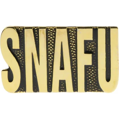 SNAFU Lapel Pin Eagle Emblems (P12459)