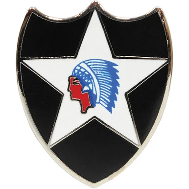 2nd Div Lapel Pin Eagle Emblems (P14854)