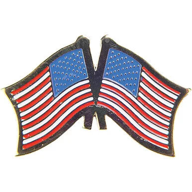 U.S. Flags Lapel Pin Eagle Emblems (P09815)