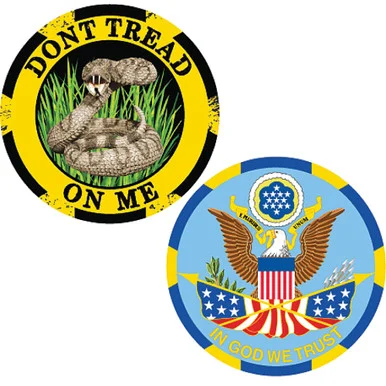 Don't Tread on Me Challenge Coin Eagle Emblems (CH3702)