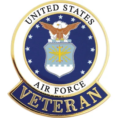 USAF LOGO VETERAN PIN USAF LOGO VETERAN PIN (P12561) - Eagle Emblems
