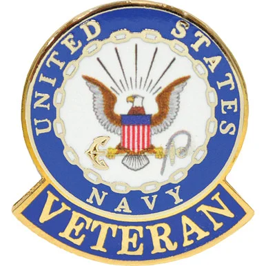 USN LOGO VETERAN PIN USN LOGO VETERAN PIN (P12563) - Eagle Emblems