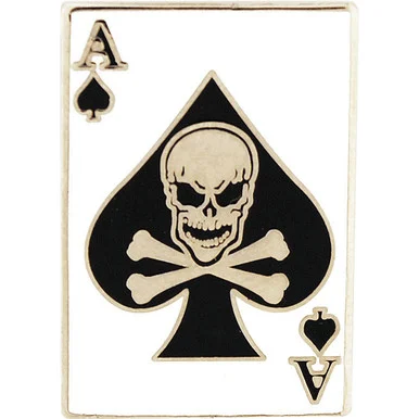 DEATH ACE CARD PIN DEATH ACE CARD PIN (P12242) - Eagle Emblems