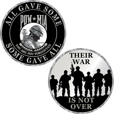 POW-MIA Challenge Coin Eagle Emblems (CH3400)