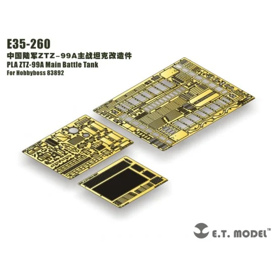 ET Model E35-260 1/35 PLA ZTZ-99A Main Battle Tank Detail Set for Hobby Boss kit #83892