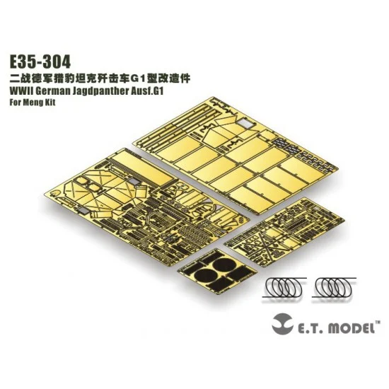ET Model E35-304 1/35 WWII German Jagdpanther Ausf.G1 Detail Set for Meng Kit
