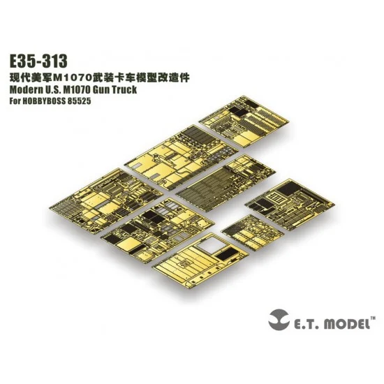 ET Model E35-313 1/35 Modern US M1070 Gun Truck Detail Parts for HobbyBoss 85525