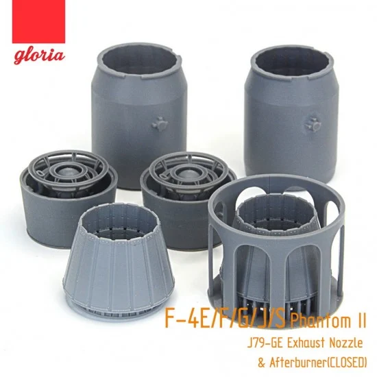 ET Model GR48004B 1/48 F-4E/F/G/J/S J79-GE Exhaust Nozzle & Afterburner (CLOSED)