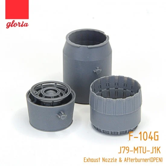 ET Model GR48006A 1/48 F-104G J79-MTU-J1K Exhaust Nozzle & Afterburner (OPEN) for Hasegawa Kit