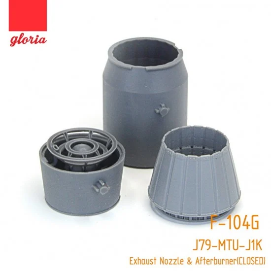 ET Model GR48006B 1/48 F-104G J79-MTU-J1K Exhaust Nozzle & Afterburner (CLOSED) for Hasegawa Kit