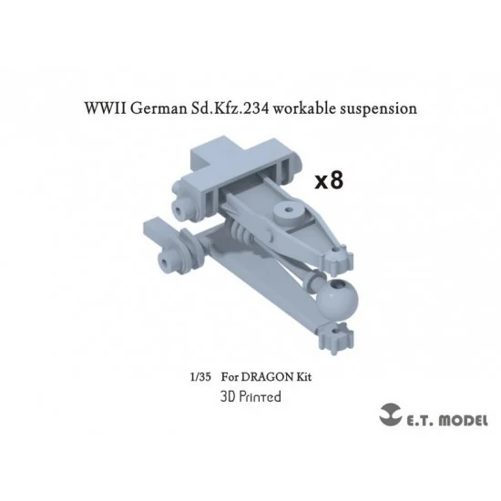 ET Model P35-111 1/35 WWII German Sd.Kfz.234 Workable Suspension for Dragon kits