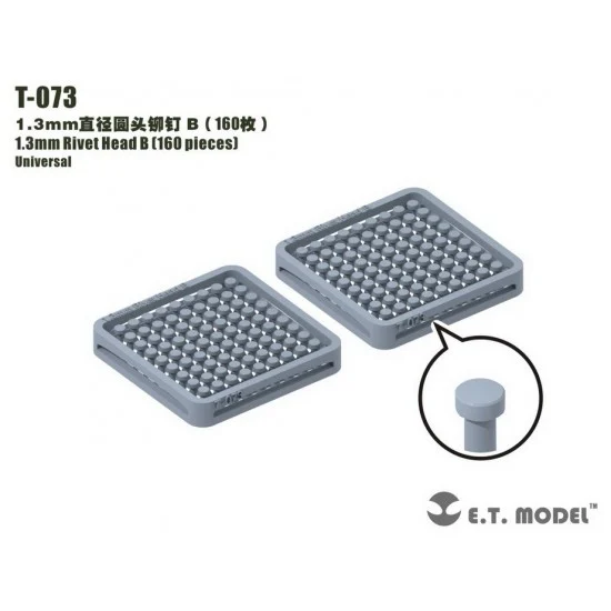 ET Model T-073 1.3mm Rivet Head B (160pcs)