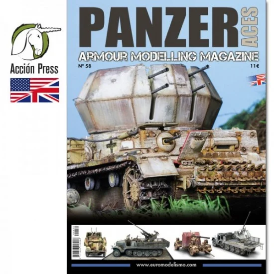 Euro Modelismo PA058 Panzer Aces Magazine Issue No.58 (English Version) - Modelling Publication