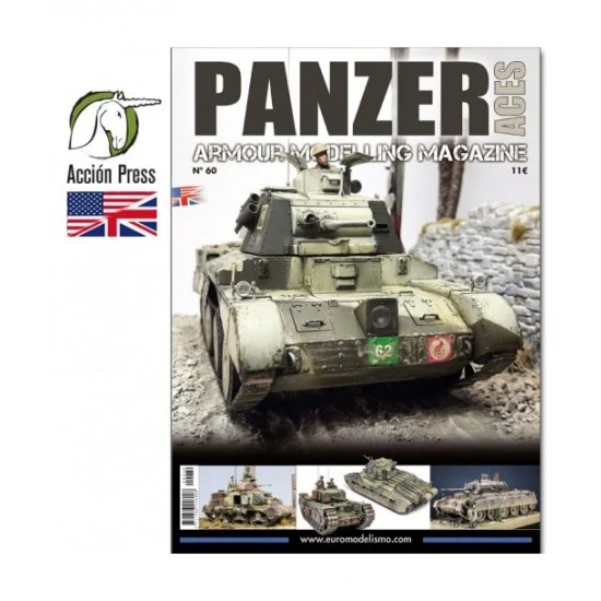 Euro Modelismo PA060 Panzer Aces Magazine Issue No.60 (English Version) - Modelling Publication