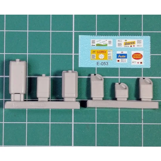 Eureka XXL E-053 1/35 Plastic Containers for Chemicals (6pcs)