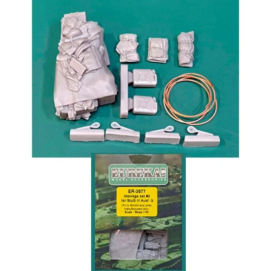 Eureka XXL ER-3577 1/35 StuG III Ausf.G Stowage Set #3 for Das Werk/Dragon/MiniArt/RFM/Takom