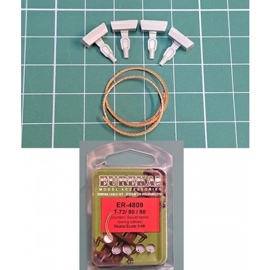 Eureka XXL ER-4809 1/48 Towing Cable for Modern Soviet Tanks (T-72, T-80, T-90)