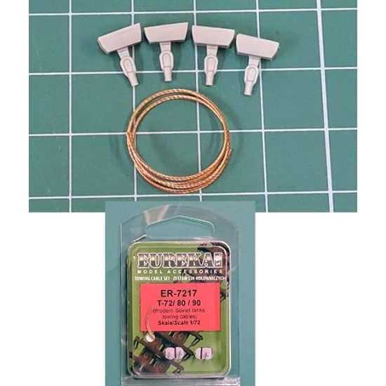 Eureka XXL ER-7217 1/72 Towing Cable for Modern Soviet Tanks (T-72, T-80, T-90)