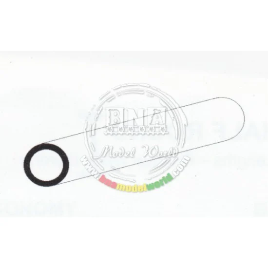 Evergreen 236 White Styrene Round Tubing Diameter: 12.7mm/.50" - 2pcs Length: 35cm (14")