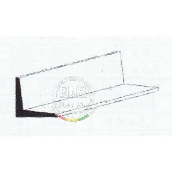 Evergreen 296 White Styrene Angle 4.8mm/.188" 3pcs Length: 35cm (14") - Hobby Tools & Supplies