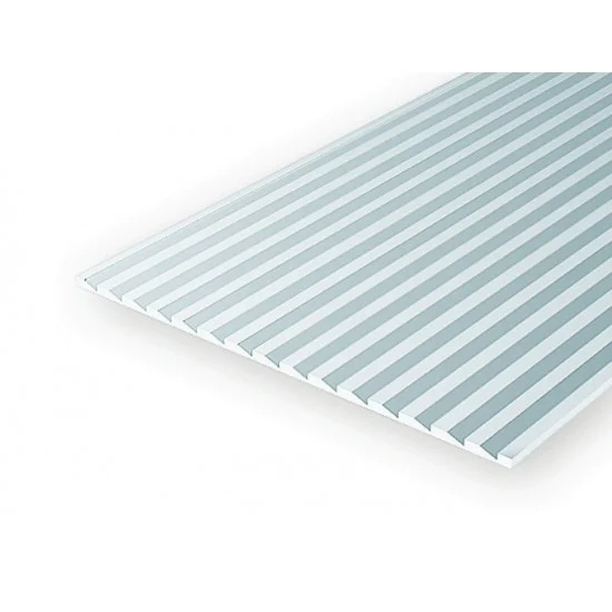 Evergreen 4150 Styrene Novelty/Drop Siding (Spacing: 3.7mm; 1.0mm Thick) 15cmx30cm 1pcs - Hobby Tools & Supplies