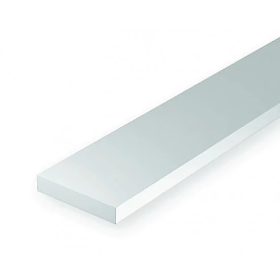 Evergreen 8204 Styrene HO Scale Strips (Size: 0.6mm x 1.1mm; Scale: 2 x 4, Length: 35cm 10pcs - Hobby Tools & Supplies