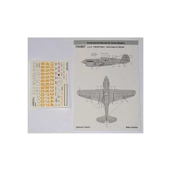 FOXBOT 32-011 1/32 Curtiss P-40E/M/K Stencils Decals for Eduard/Hasegawa/Trumpeter/Revell