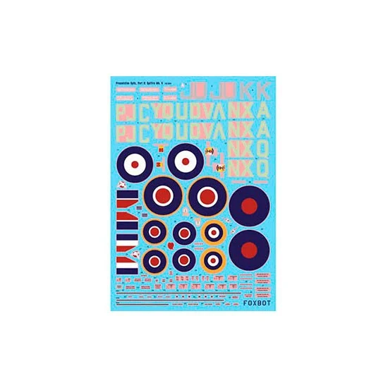 FOXBOT 48-004 1/48 British Fighter Supermarine Spitfire Mk. V 'Presentation Spits' Part # 2 Decals