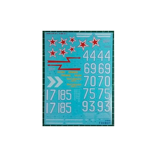FOXBOT 48-024 1/48 Soviet Fighter Lavochkin La-5FN Part 2 Decals for Bilek/Eduard/Vector