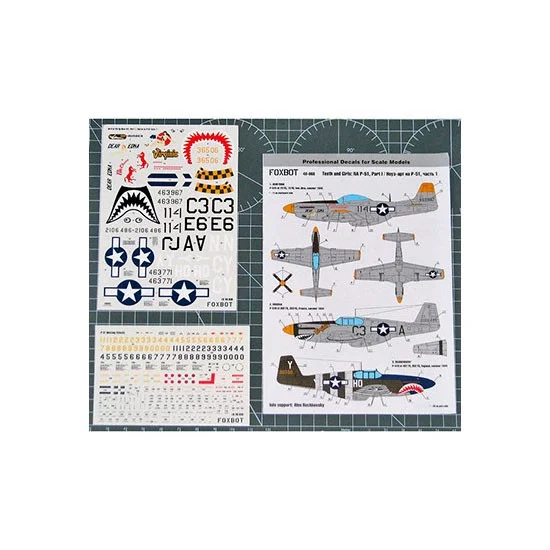 FOXBOT 48-060 1/48 P-51 Mustang Nose art, Part 1 Decals for Academy/Airfix/Eduard/Fujimi/Hasegawa