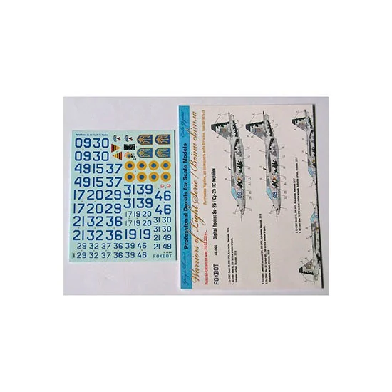 FOXBOT 48-064T 1/48 Digital Rooks: Sukhoi Su-25 and Stencils 48-066 Decals for Revell