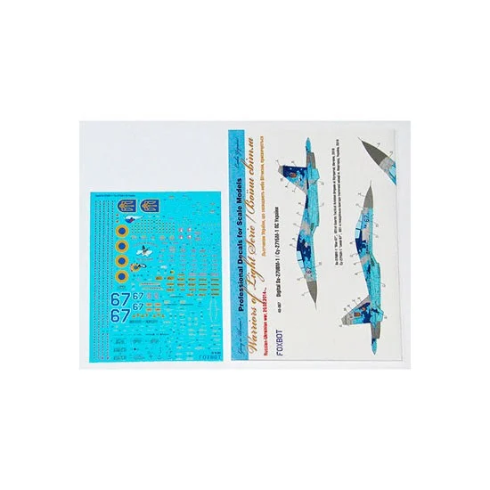 FOXBOT 48-067 1/48 Digital Sukhoi Su-27UBM Decals for Academy/HobbyBoss/G.W.H/Kitty Hawk