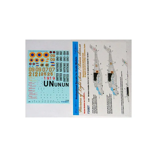 FOXBOT 48-069 1/48 Ukrainian crocodiles: Mil Mi-24, Part I Decals for Mini Hobby Models kits