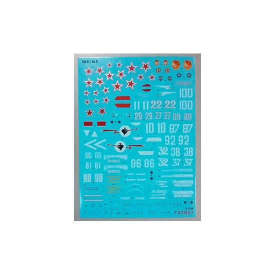 FOXBOT 72-001 1/72 Soviet Interceptor and Fighter Aircraft Yak-9 Decals for Airfix/ICM