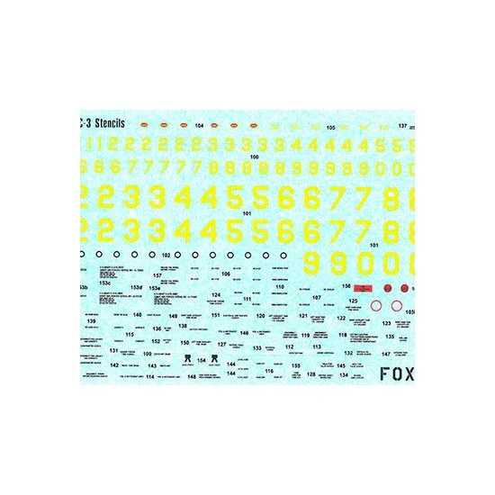 FOXBOT 72-013 1/72 C-47 / DC-3 Stencils Decals for Airfix/Italeri/ESCI/Hobby Boss/Revell