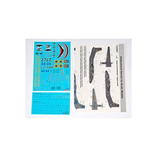 FOXBOT 72-028 1/72 Antonov An-26 with teeth Decals for Amodel/AZ model kits