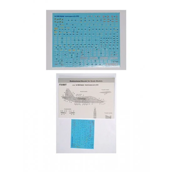 FOXBOT 72-034 1/72 Su-25UB Stencils Decals for ART-Model/UNDA kits