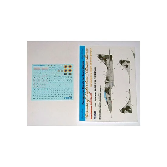 FOXBOT 72-071 1/72 Digital Falcons: Mikoyan MiG-29 9-13 Decals for Academy/Airfix/Fujimi/Hasegawa/ICM