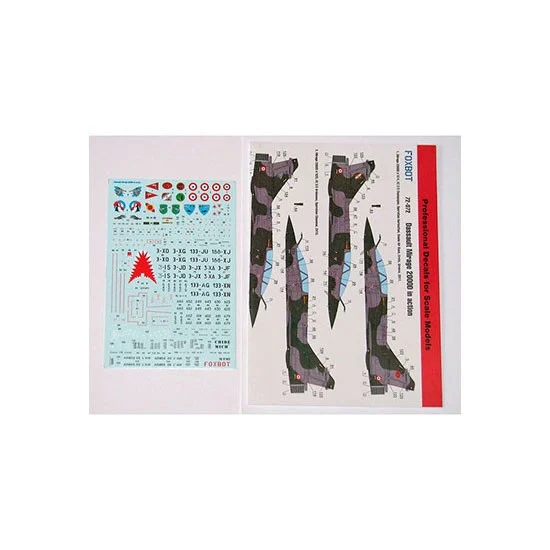 FOXBOT 72-072 1/72 Dassault Mirage 2000D Decals for Airfix/Italeri/DreamModel