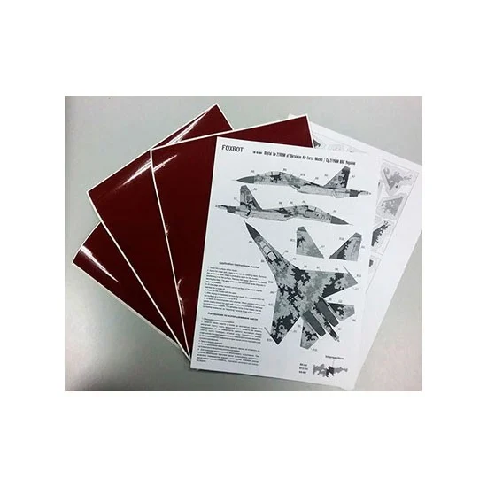 FOXBOT FM 48-004 1/48 Sukhoi Su-27UB, Ukranian AF, Digital Camo Masks for Academy/Trumpeter