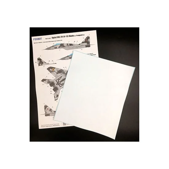 FOXBOT FM 72-018 1/72 Digital MiG-29 9-13, Ukranian AF, Digital Camo Masks for IBG/Trumpeter