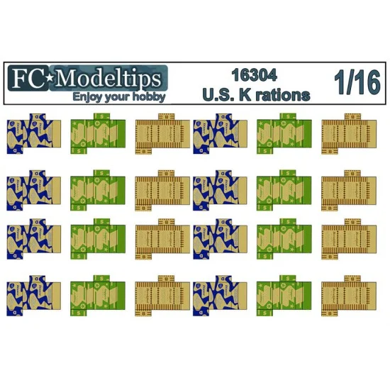 FC Model Trend 16304 1/16 US K Rations - Scenics & Diorama