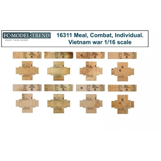 FC Model Trend 16311 1/16 US Combate Rations Vietnam Era - Scenics & Diorama