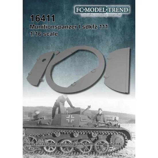FC Model Trend 16411 1/16 Munitions Panzer I Ausf.A Detail Parts for Takom Model - Military Vehicles & Tanks