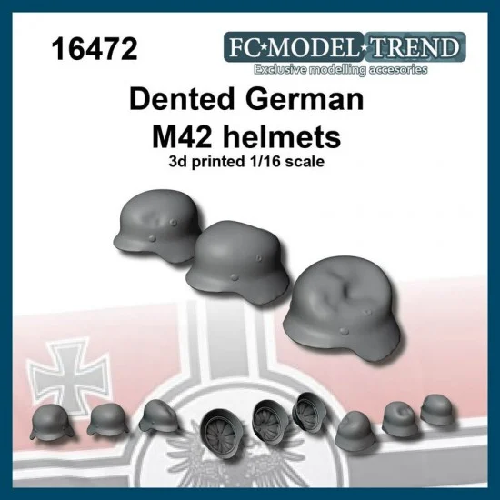 FC Model Trend 16472 1/16 WWII Germany Dented Helmets - Model Figures