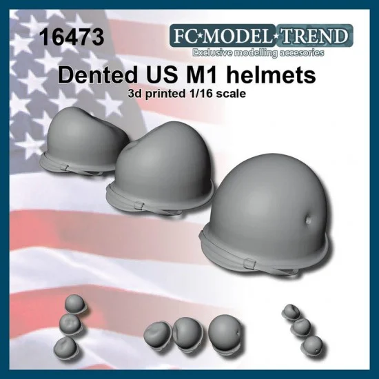 FC Model Trend 16473 1/16 WWII US Dented Helmets - Model Figures