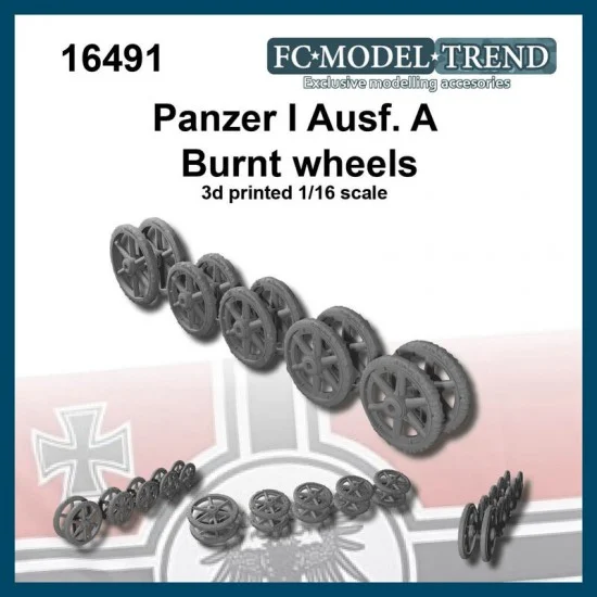 FC Model Trend 16491 1/16 Panzer I Ausf. A Burnt Wheels - Military Vehicles & Tanks